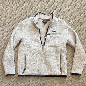 Patagonia White Fleece Jacket